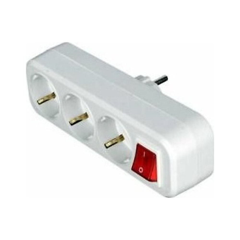 AYKA 3'LÜ ANAHTARLI GOLD GOLYAT TOPRAKLI FİŞ PRİZ DİKEY