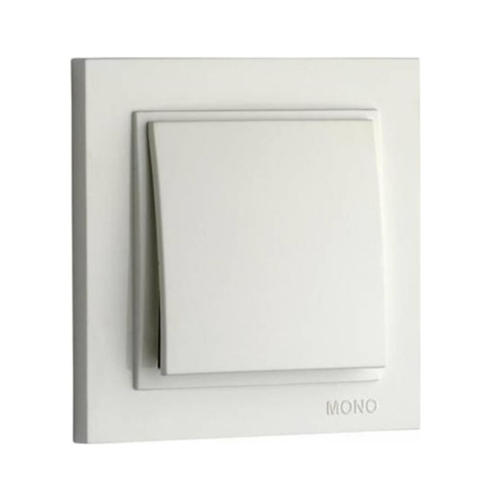 MONO SIVA ALTI TEKLİ ANAHTAR DÜĞME BEYAZ