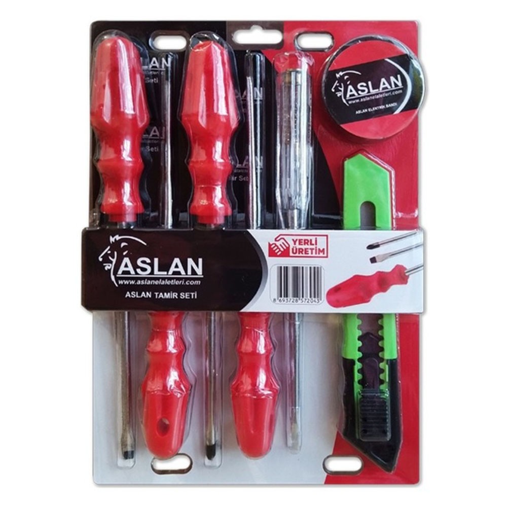 ASLAN TORNAVİDA MAKET BIÇAĞI SETİ 7 PARÇA