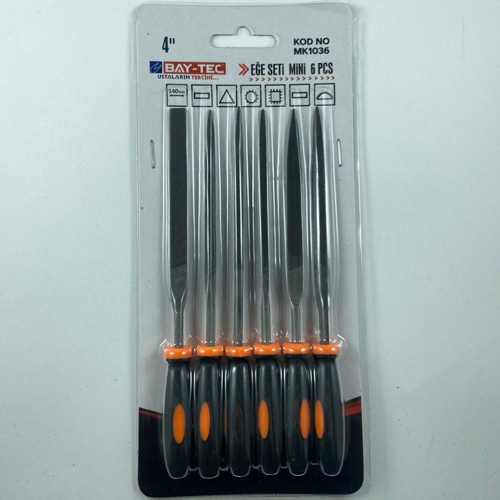 BAYTEC EĞE SETİ SAPLI 6 PARÇA 4" KÜÇÜK MK1036