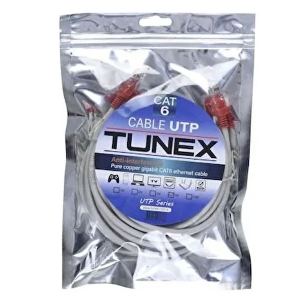 TUNEX HAZIR İNTERNET KABLO CAT6 5MT